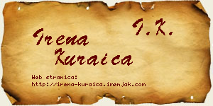 Irena Kuraica vizit kartica
